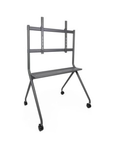 SOPORTE TV MONITOR TOOQ SUELO CON RUEDAS 50-86 120KG GREY