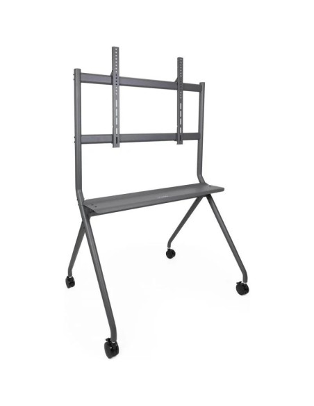 SOPORTE TV MONITOR TOOQ SUELO CON RUEDAS 50-86 120KG GREY