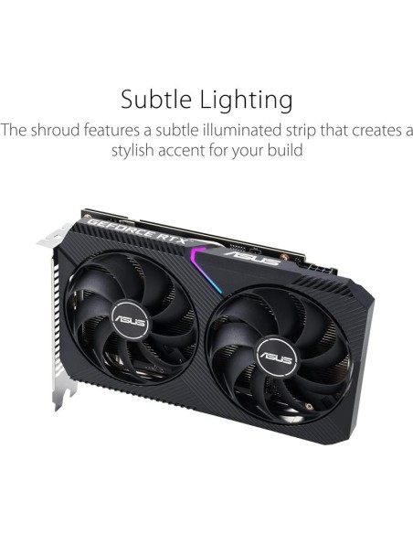 TARJETA DE VIDEO ASUS DUAL NVIDIA RTX3050 8GB V2 OC GDRR6 PCIE
