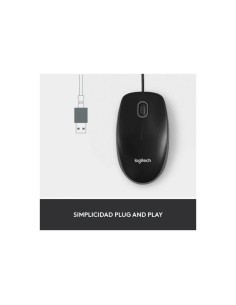 RATON LOGITECH M100 USB 1000DPI BLACK 2