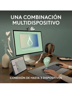 TECLADO + RATON LOGITECH PEBBLE 2 WIRELESS BLACK 2