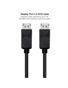 CABLE DISPLAYPORT M/M NANOCABLE 1.2 CCS 4K 1M 2