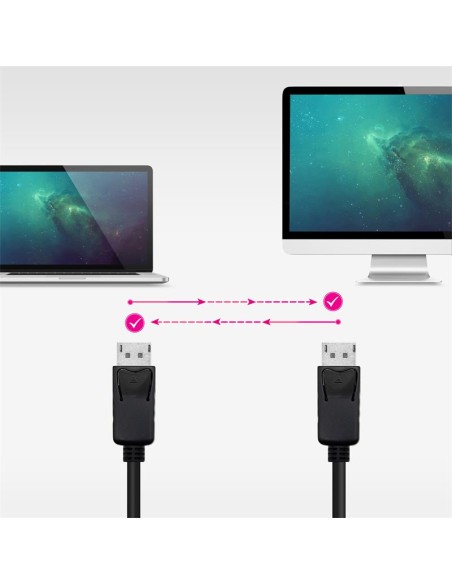 CABLE DISPLAYPORT M/M NANOCABLE 1.2 CCS 4K 1M