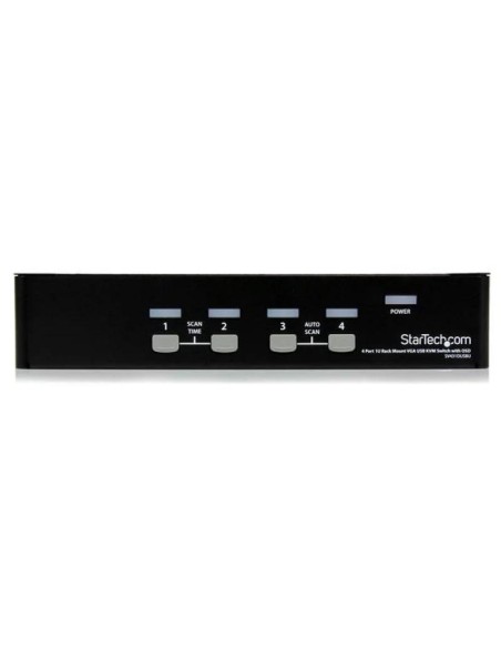 SWITCH CONMUTADOR KVM STARTECH 4 PUERTOS VGA USB 2.0 RACK 1U