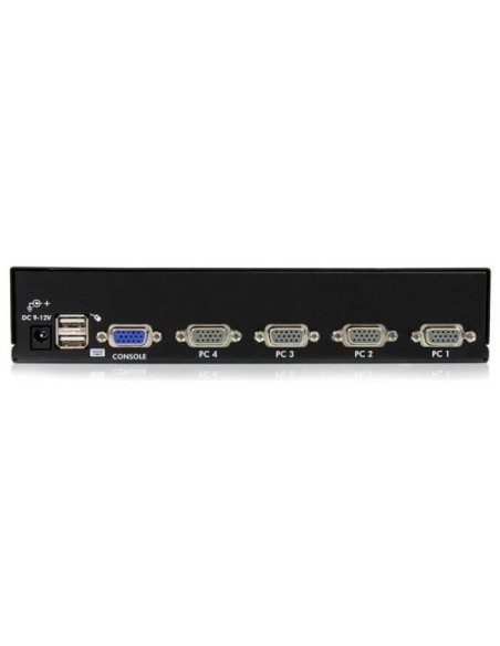 SWITCH CONMUTADOR KVM STARTECH 4 PUERTOS VGA USB 2.0 RACK 1U