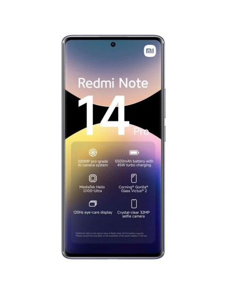 SMARTPHONE XIAOMI REDMI NOTE 14 PRO 6.67 FHD+ 8GB/256GB/200MP/NFC/4G PURPLE