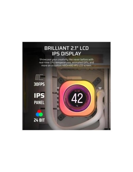 REFRIGERACION LIQUIDA CPU CORSAIR ICUELINK TITAN 240 RX 240MM RGB LCD WHITE