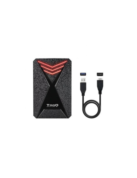 CAJA EXTERNA TOOQ  GAMING 2.5 SSD SATA USB RGB BLACK