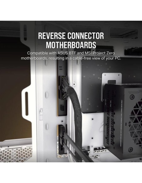 CAJA ORDENADOR GAMING CORSAIR 6500D AIRFLOW CRISTAL TEMPLADO WHITE