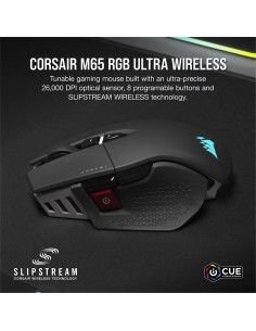 RATON GAMING CORSAIR M65 ULTRA RGB WIRELESS BLACK 2