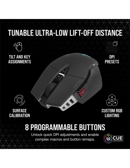 RATON GAMING CORSAIR M65 ULTRA RGB WIRELESS BLACK