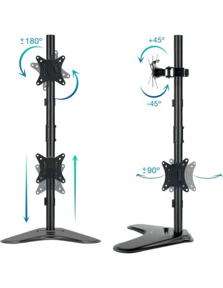 SOPORTE DE SOBREMESA MONITOR TOOQ 17-32 9KG 2 BRAZOS VERTICAL GIRA/INCLI