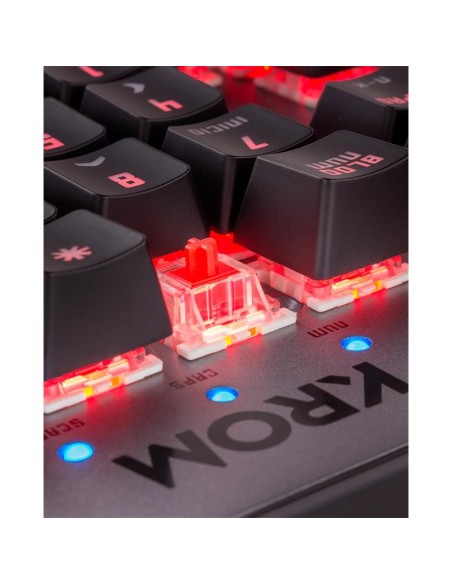 TECLADO GAMING KROM KERNEL PRO MECANICO USB BT TKL RGB RETROILUMINADO